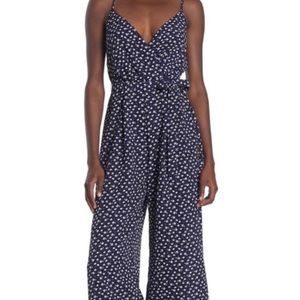NWT Row A Wide Leg Jumpsuit Navy Nordstrom